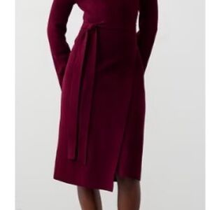 Banana Republic Rich Purple Long Sleeve Sweater Dress